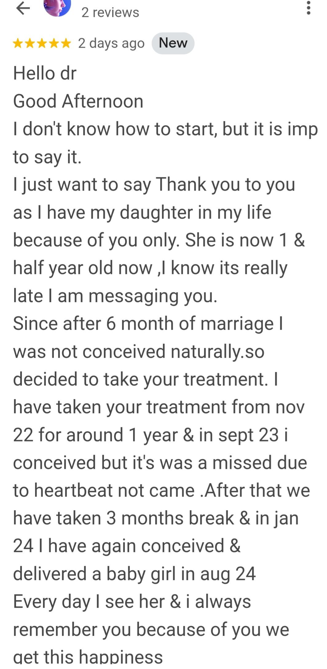 baby born after miscarriage