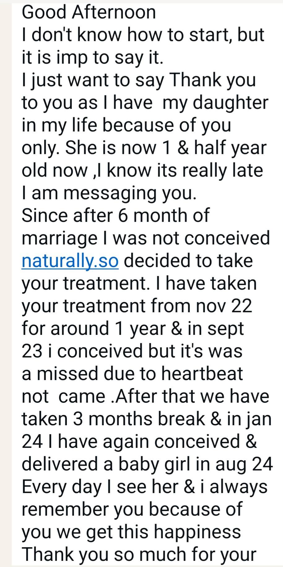 ferility testimonial 2